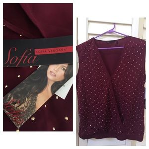 Crossover Studded Top